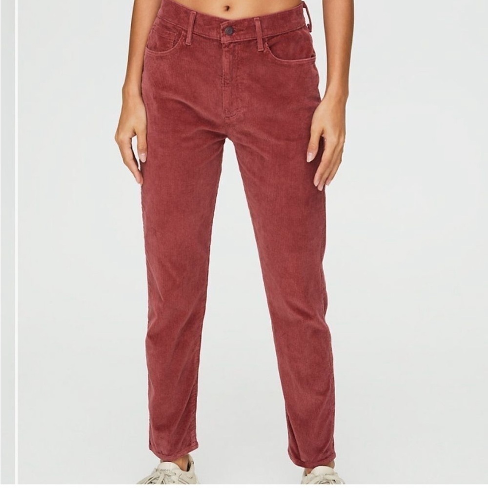 Aritzia Sunday Best Cora High Rise Slim Jean in Burnt Clay Size 0